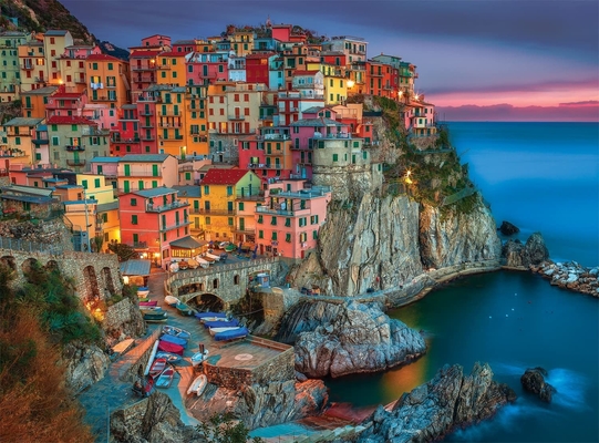 Хорошая цена. 1000 штук для взрослых Папаер Пизза Cinque Terre 26.75*19.75 Для 8-летних онлайн