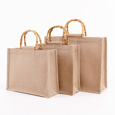 Хорошая цена. Естественные сумочки из джуты ручной работы Tote Eco Friendly Hessian Shopping Bag онлайн
